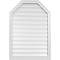 Ekena Millwork Octagonal Top Surface Mount PVC Gable Vent w/ 2"W x 1-1/2"P Brickmould Frame, 28"W x 40"H GVPOT28X4002SF - alternate 1